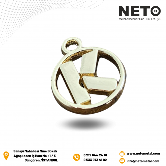 LOGOLU METAL ETİKET LOGOLU METAL ETİKET