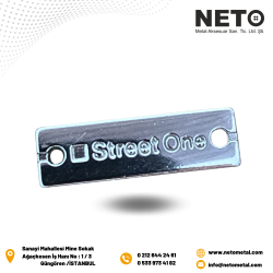 LOGOLU METAL ETİKET