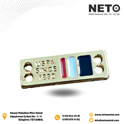 LOGOLU METAL ETİKET LOGOLU METAL ETİKET