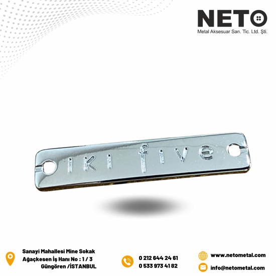 LOGOLU METAL ETİKET LOGOLU METAL ETİKET