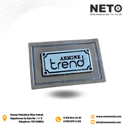 LOGOLU METAL ETİKET LOGOLU METAL ETİKET