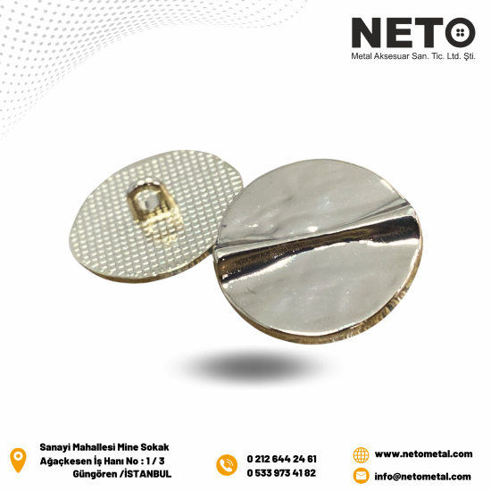 NTD-304 15 MM  ALTTAN DİKME DÜĞME