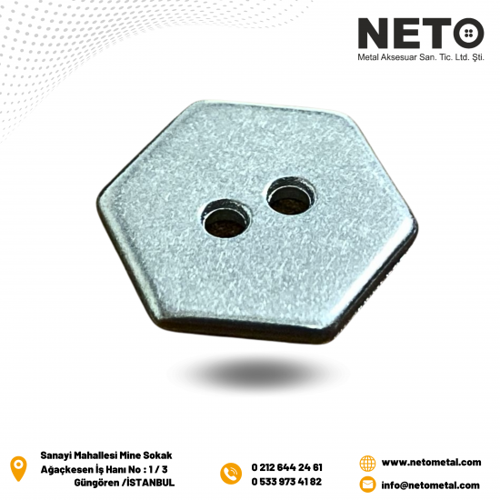 NTD-309 12 MM  DELİKLİ DÜĞME
