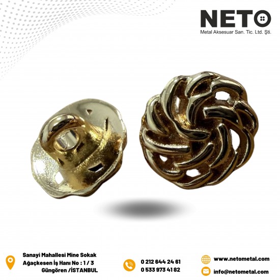 NTD-316 11 MM ALTTAN DİKME DÜĞME